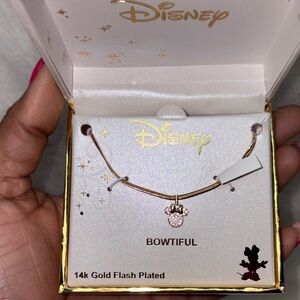 Disney Minnie Gold Bowtiful Necklace
